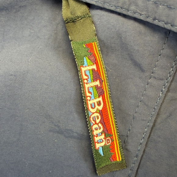 LL Bean Navy Blue Classic Anorak Womens Small Windbreaker 1/2 Zip Hooded Jacket - Picture 7 of 15